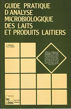 Couverture du produit · Guide pratique d'analyse microbiologique des laits et des produits laitiers
