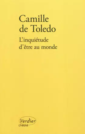 Couverture du produit · L'inquiétude d'être au monde