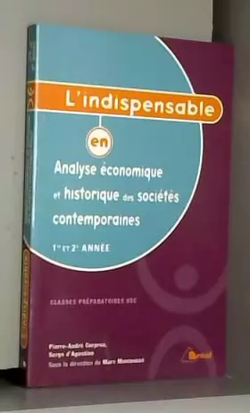 Couverture du produit · L'indispensable en analyse économique et historique des sociétés contemporaines 1e et 2e année