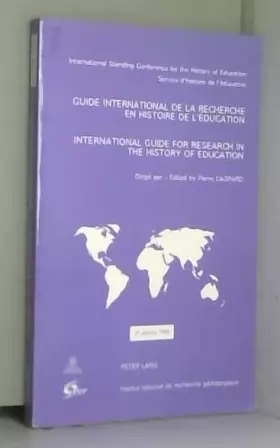 Couverture du produit · Guide international de la recherche en histoire de l'éducation