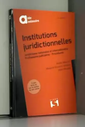 Couverture du produit · Institutions juridictionnelles - 11e éd.