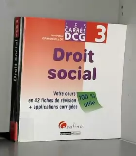 Couverture du produit · Droit social DCG 3