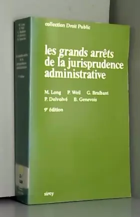 Couverture du produit · Les grands arrets de la jurisprudence administrative (Collection Droit public) (French Edition)
