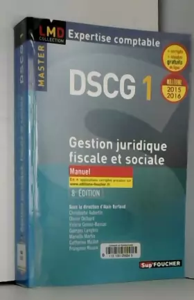 DSCG 1 - Gestion Juridique Fiscale, Fiscale Et Sociale 2015-2016 ...