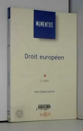 Couverture du produit · Droit européen : Edition 2006