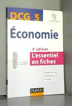 Couverture du produit · DCG 5 Economie - 4e éd. - L'essentiel en fiches: L'essentiel en fiches