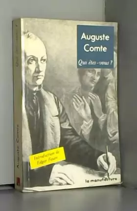 Couverture du produit · Auguste Comte