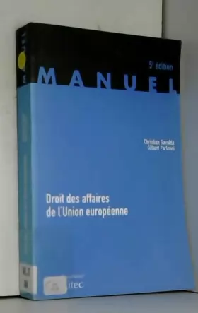Couverture du produit · Droit des affaires de l'Union européenne (ancienne édition)