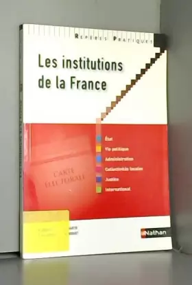 Couverture du produit · RP INSTITUTIONS DE LA FRANCE N