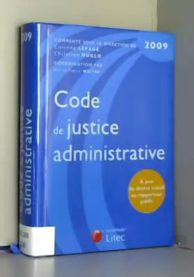 Couverture du produit · Code de justice administrative 2009