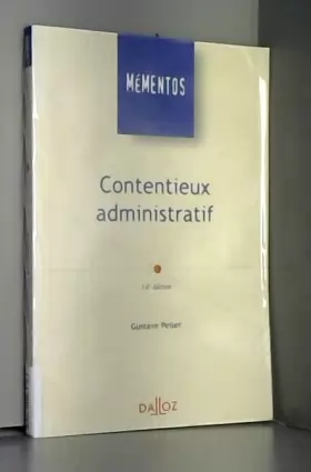 Couverture du produit · Contentieux administratif : Edition 2006