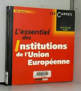 Couverture du produit · L'essentiel des Institutions de l'Union européenne