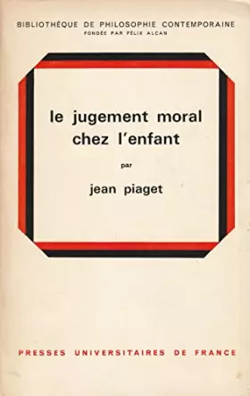 Couverture du produit · LE JUGEMENT MORAL CHEZ L'ENFANT