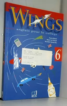 Couverture du produit · Wings : Anglais, 6ème