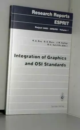 Couverture du produit · Integration of Graphics and OSI Standards