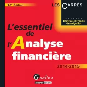 Couverture du produit · L'Essentiel de l'analyse financière, 12ème Ed