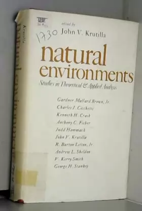 Couverture du produit · Natural Environments: Studies in Theoretical and Applied Analysis