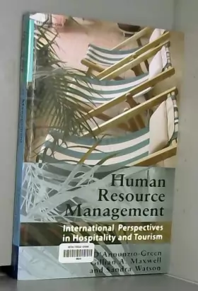 Couverture du produit · Human Resource Management: International Perspectives in Hospitality and Tourism