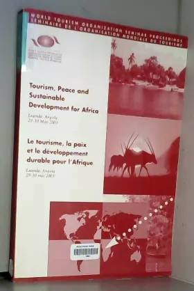 Couverture du produit · Le tourisme, la paix, et le développement durable pour l'Afrique
