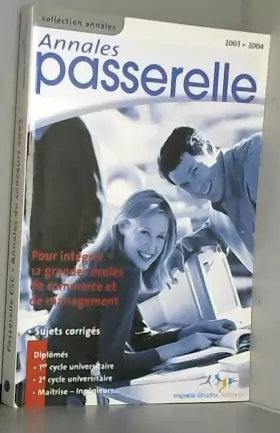 Couverture du produit · Annales Passerelle ESC Concours 2003 : Sujets et corrigés
