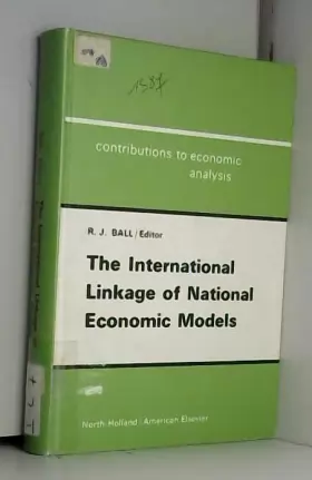 Couverture du produit · The international linkage of national economic models,