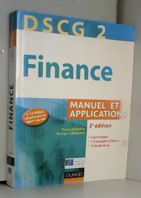 Couverture du produit · DSCG 2 - Finance - 3e édition - Manuel et applications