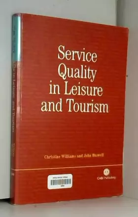 Couverture du produit · Service Quality in Leisure and Tourism