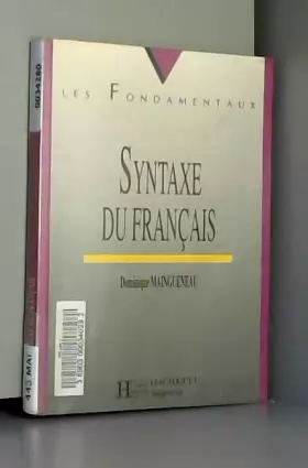 Couverture du produit · La syntaxe du français