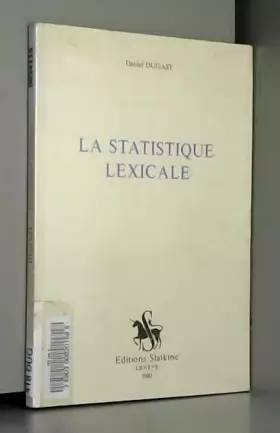 Couverture du produit · La Statistique Lexicale.