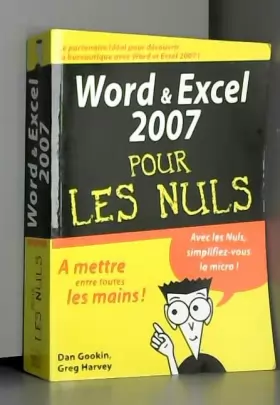 Couverture du produit · Word & Excel 2007 MegaPoche Pour les Nuls