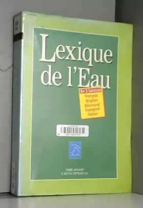Couverture du produit · Lexique de l'eau en 5 langues