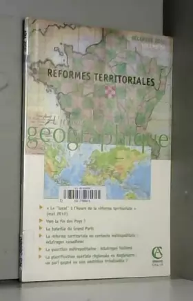 Couverture du produit · L'information géographique - Vol. 74 (4/2010) Réformes territoriales: Réformes territoriales