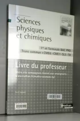 Couverture du produit · Sciences physiques et chimiques - Livre du professeur