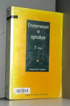 Couverture du produit · Environnement et agriculture