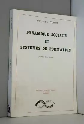 Couverture du produit · Dynamique sociale et systèmes de formation