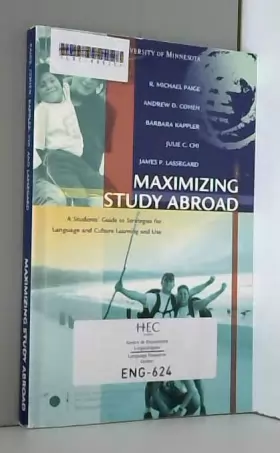 Couverture du produit · Maximizing Study Abroad: A Student's Guide to Stra