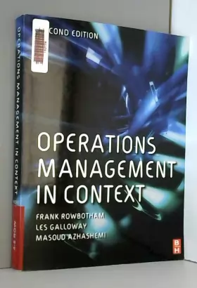 Couverture du produit · Operations Management in Context