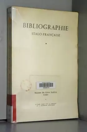 Couverture du produit · Bibliographie Italo-française. 1948-1958.