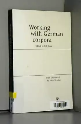 Couverture du produit · Working With German Corpora