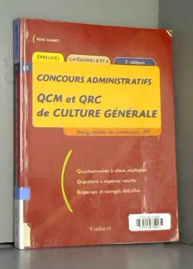 Couverture du produit · QCM et QRC de culture générale : Deug, écoles de commerce, IEP