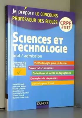 Couverture du produit · Sciences et technologie - Professeur des écoles - Oral, admission - CRPE 2017 (2017)