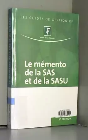 Couverture du produit · Le mémento de la SAS et de la SASU : Juridique, fiscal et social