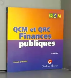 Couverture du produit · QCM et QRC Finances publiques. 3ème édition