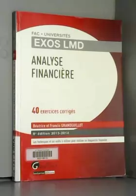 Couverture du produit · Analyse financière : 40 exercices corrigés