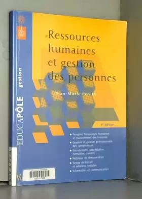 Couverture du produit · Ressources humaines et gestion des personnes