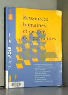 Couverture du produit · Ressources humaines et gestion des personnes : 4ème édition