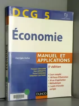 Couverture du produit · DCG 5 - Économie - 5e édition - Manuel et applications