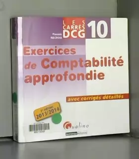 Couverture du produit · Carrés Exos - DCG 10 Comptabilité approfondie