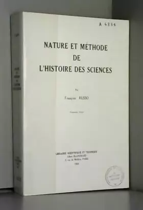 Couverture du produit · Nature et méthode de l'histoire des sciences