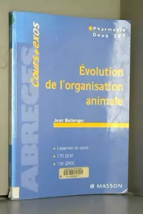 Couverture du produit · Evolution de l'organisation animale